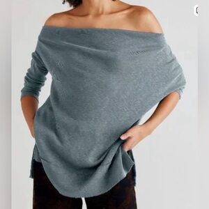 We The Free - Get It Together Long Sleeve Top 
color - Silver Brooke